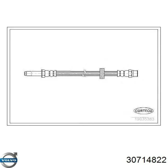 Гальмівні шланги передні 3524255 Volvo