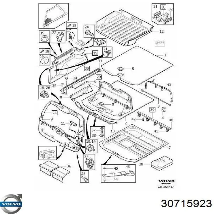  Volvo 30715923 ціна, від 4.47 USD