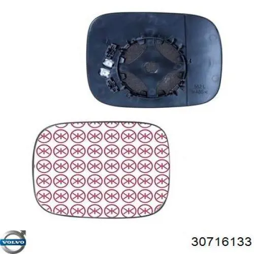 30716133 Volvo Дзеркальний елемент правий