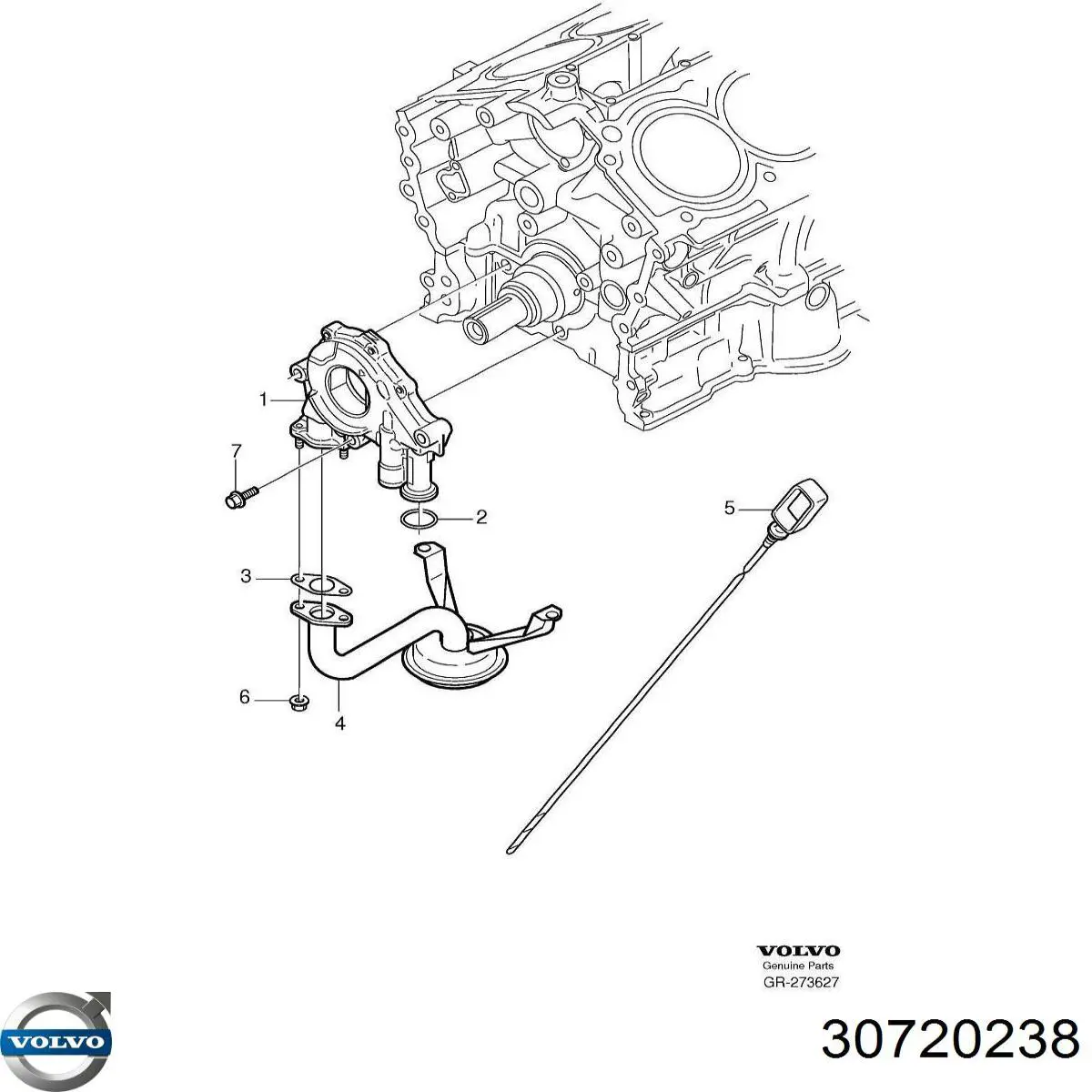 30720238 Volvo Покажчик рівня масла
