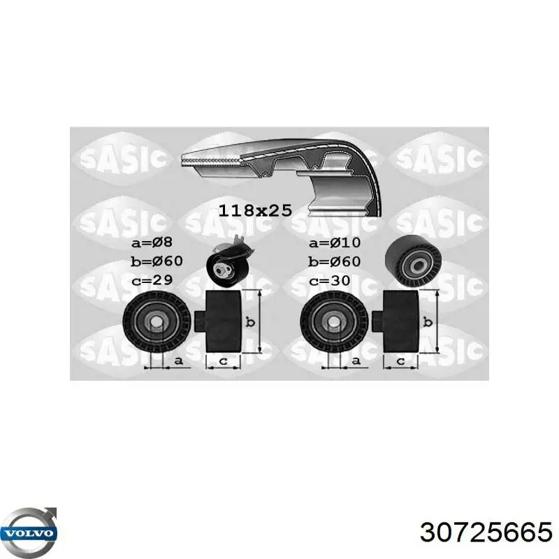 Ролик паразитний ГРМ 30725665 Volvo