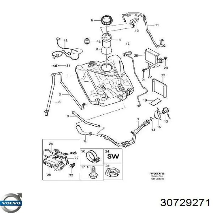 Купити 30729271 Volvo 