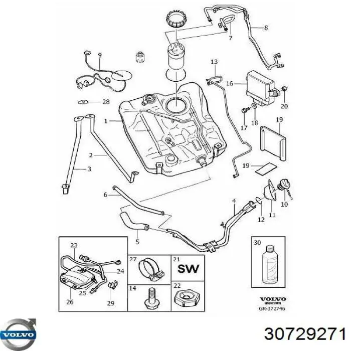  Volvo 30729271 ціна, від 106.73 USD