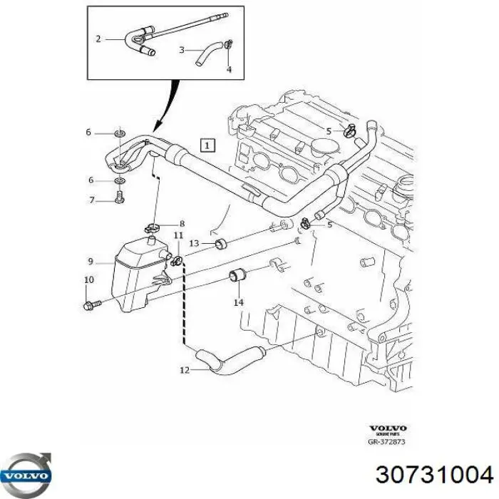  Volvo 30731004 ціна, від 439.46 USD