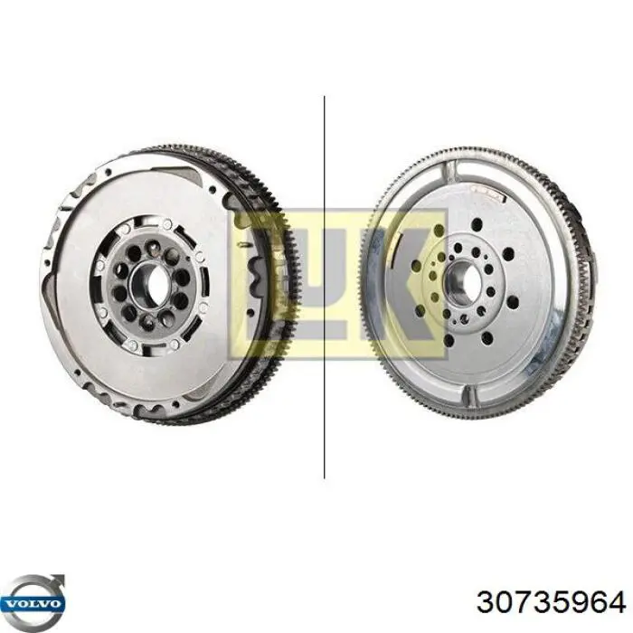 Купити 30735964 Volvo Маховик із зубчастим ободом в зборі