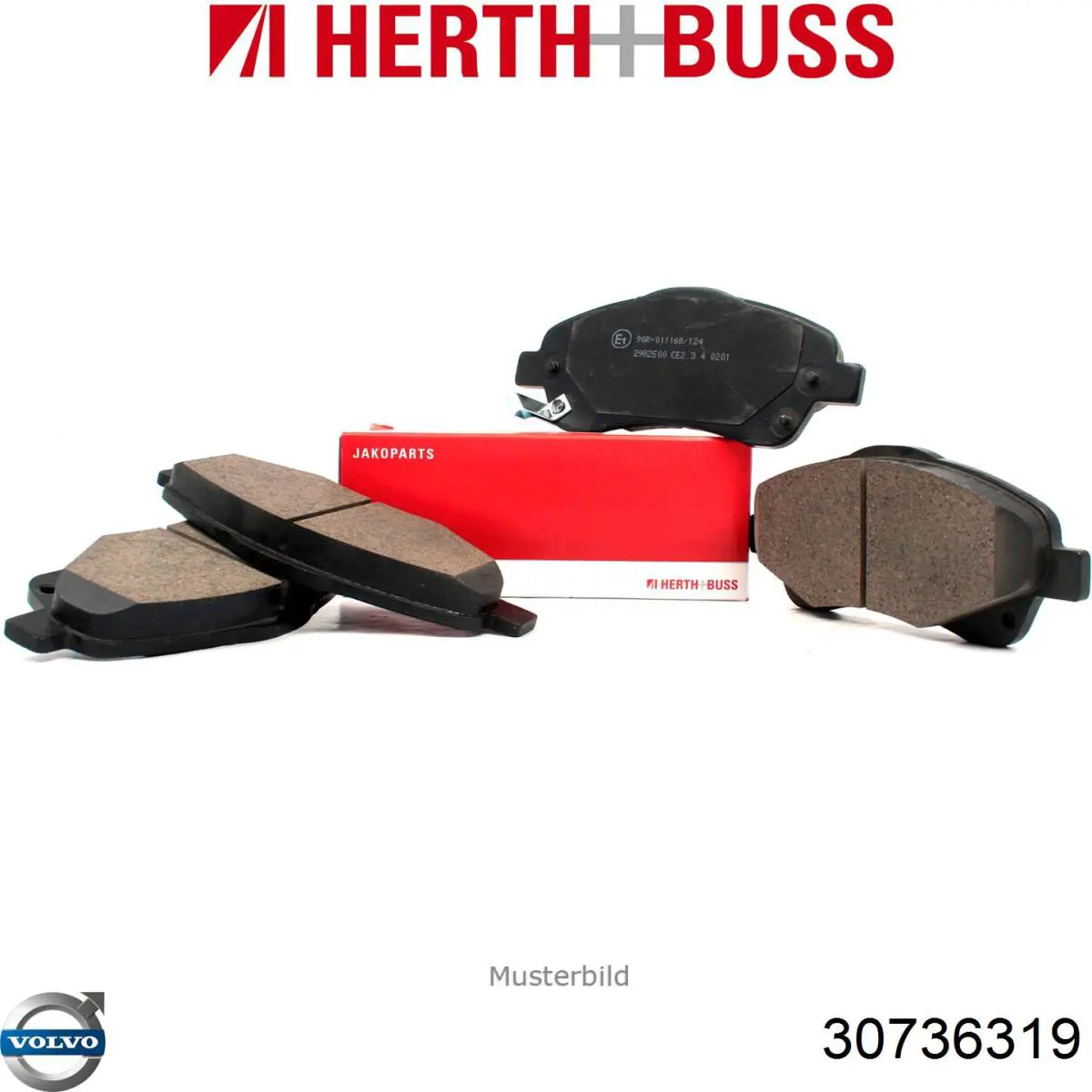 Купити 30736319 Volvo Колодки гальмівні передні, дискові