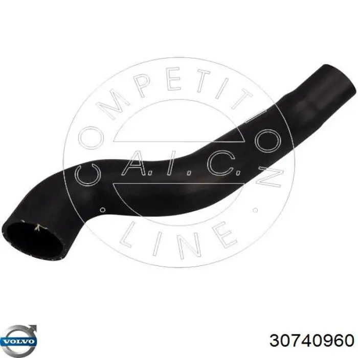 Шланг/патрубок интеркуллера Volvo 30740960 ціна, від 36.16 USD