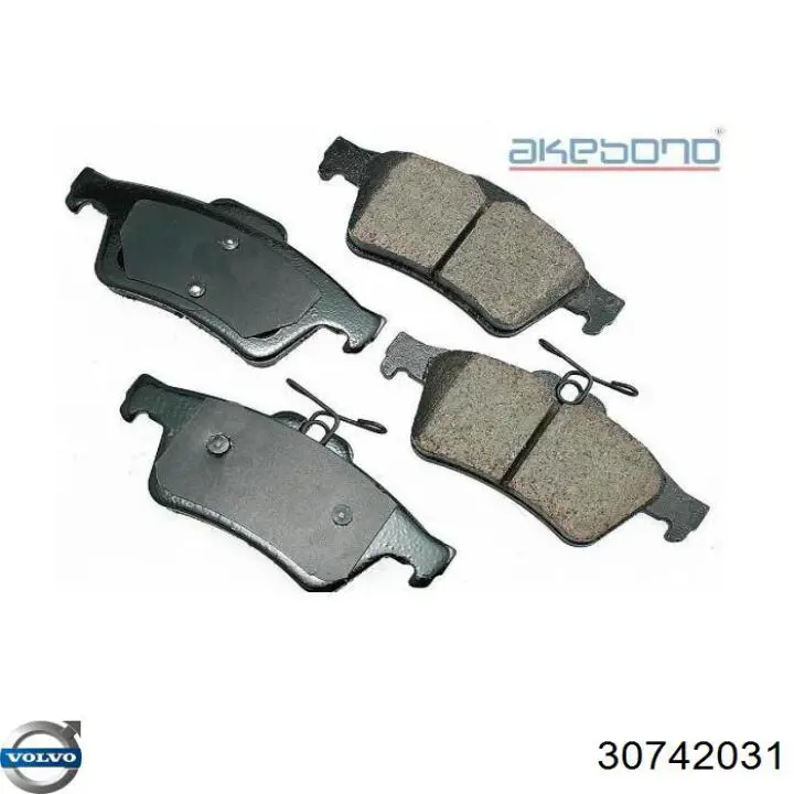 Купити 30742031 Volvo Задні колодки