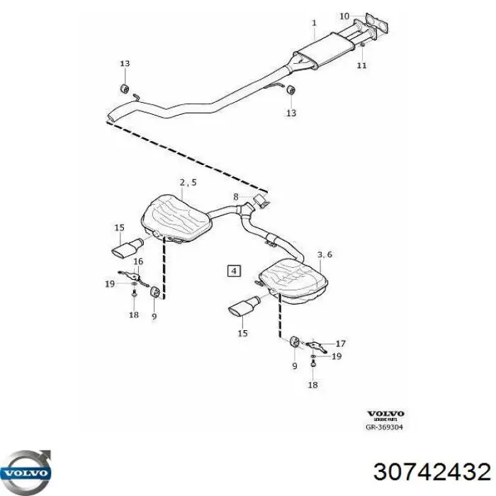  Volvo 30742432 ціна, від 80.75 USD