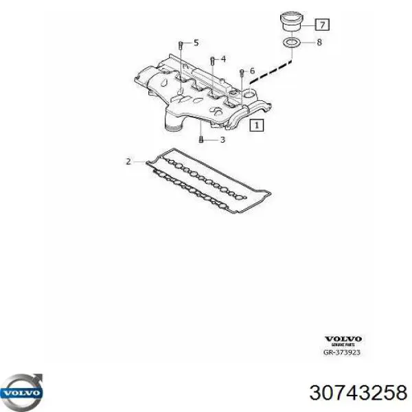 Колектор впускний Volvo 30743258 ціна, від 146.01 USD