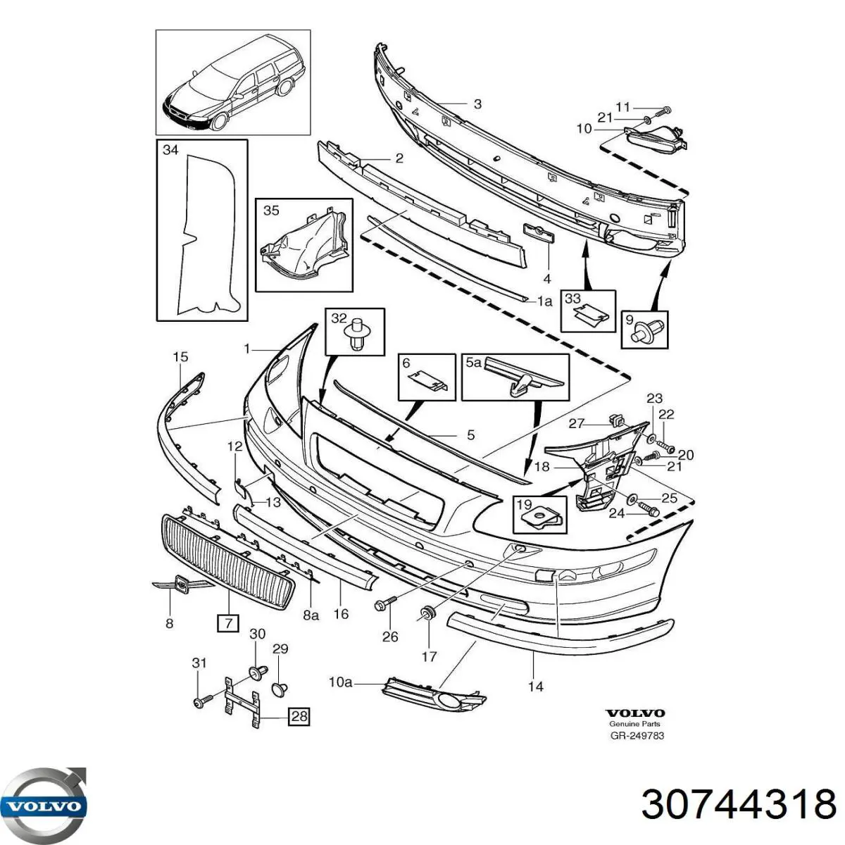  Volvo 30744318 ціна, від 59.28 USD