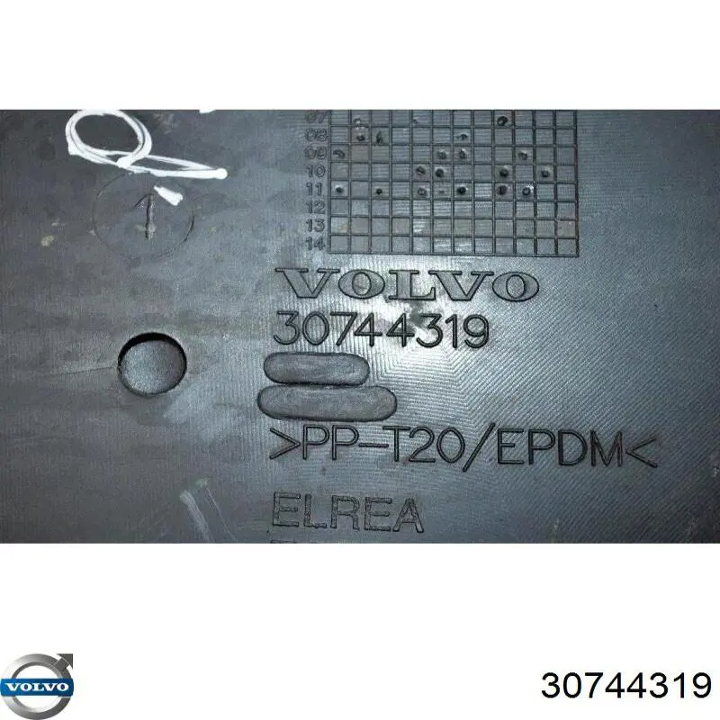 Захист двигуна, правий Volvo 30744319 ціна, від 12.22 USD