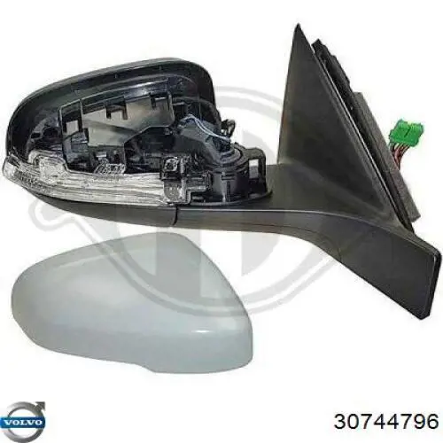 Скло дзеркала заднього виду, лівого Volvo 30744796 ціна, від 15.46 USD