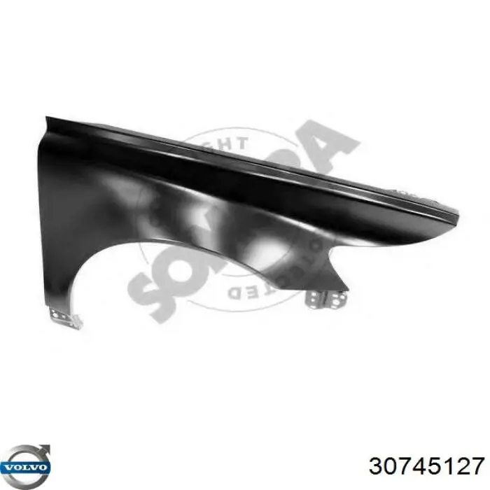 Крило переднє праве Volvo 30745127 ціна, від 91.09 USD