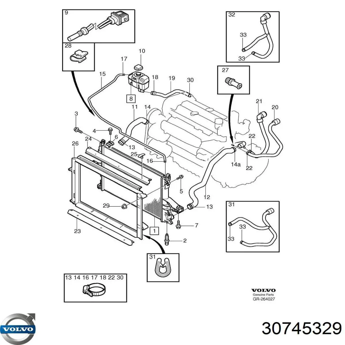  Volvo 30745329 ціна, від 22.52 USD