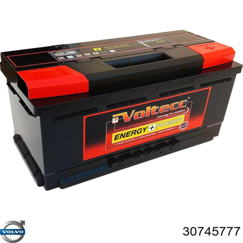 Батарея акумуляторна Volvo 30745777 ціна, від 124.42 USD