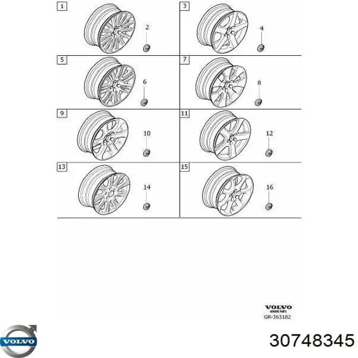  Volvo 30748345 ціна, від 657.35 USD
