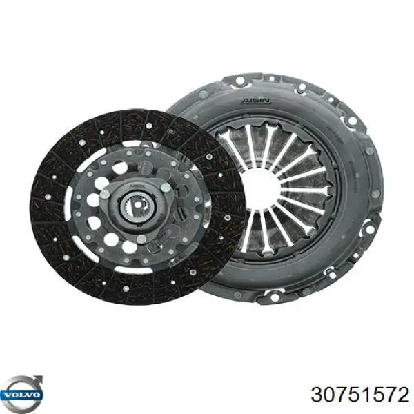 Купити 30751572 Volvo Комплект зчеплення (диск, корзина, підшипник)
