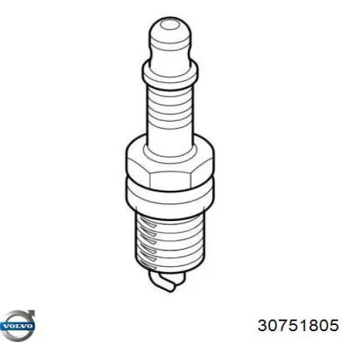Свічки автомобільні Volvo 30751805 ціна, від 14.24 USD