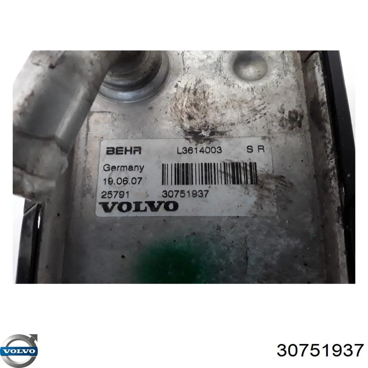 Масляний радіатор охолодження рідини АКПП Volvo 30751937