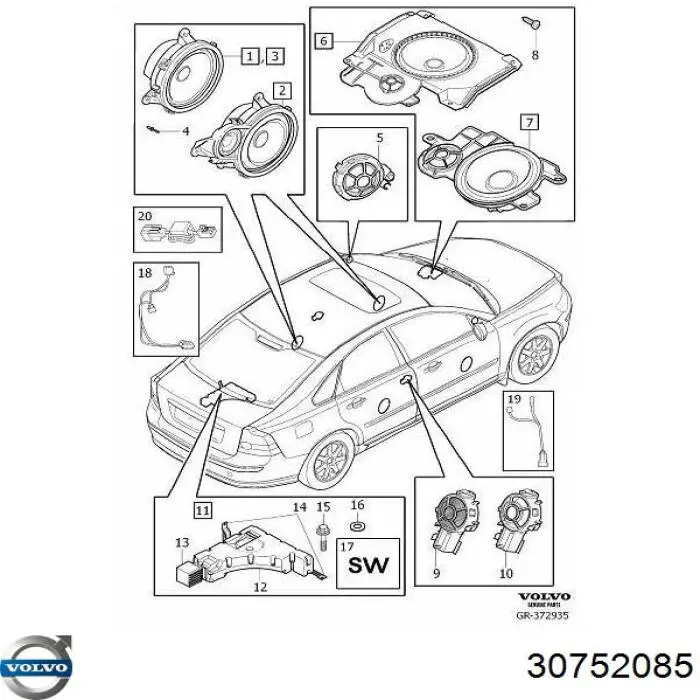 Купити 30752085 Volvo 
