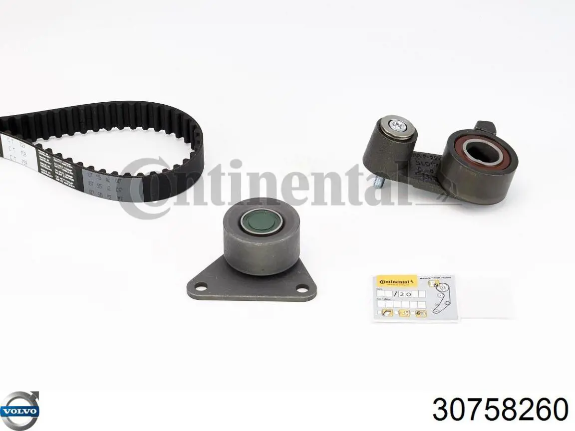 Комплект ГРМ Volvo 30758260 ціна, від 93.20 USD