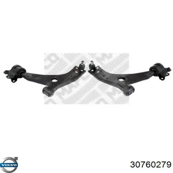 Важіль передньої підвіски нижній, правий Volvo 30760279 ціна, від 63.82 USD