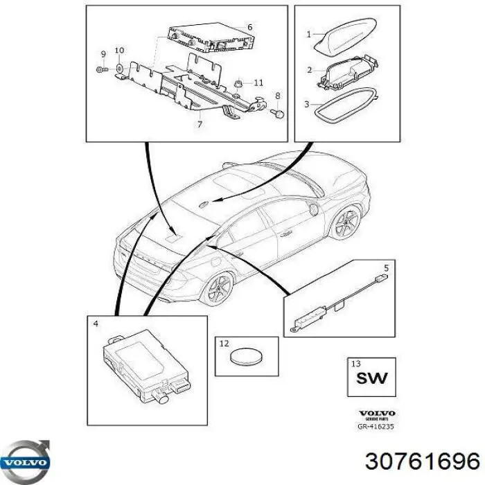 Купити 30761696 Volvo 