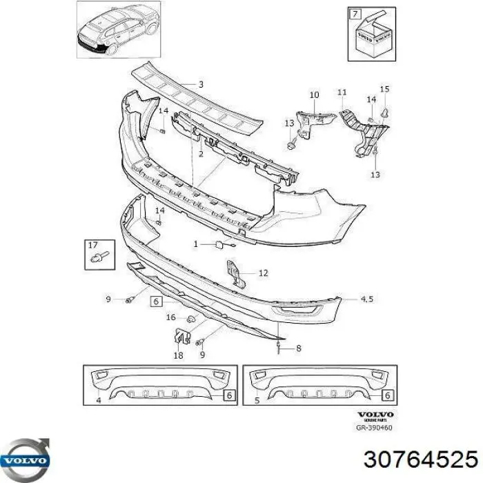  Volvo 30764525 ціна, від 57.15 USD