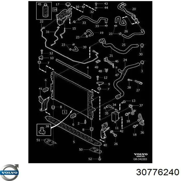  Volvo 30776240 ціна, від 12.67 USD