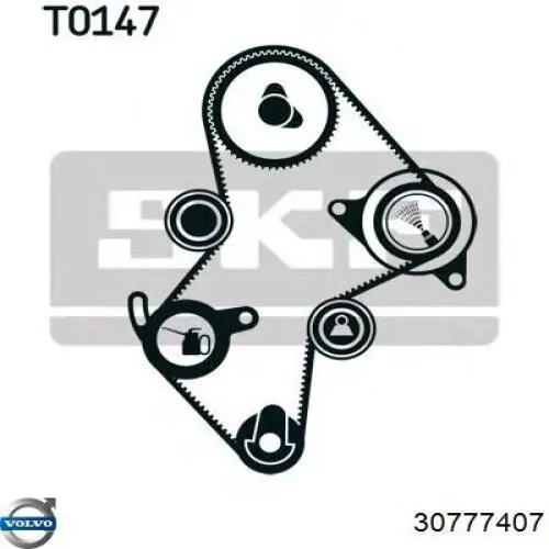 Комплект ГРМ 30777407 Volvo