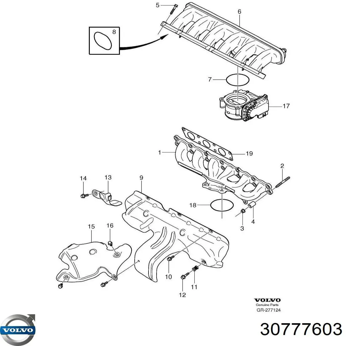  Volvo 30777603 ціна, від 2.90 USD