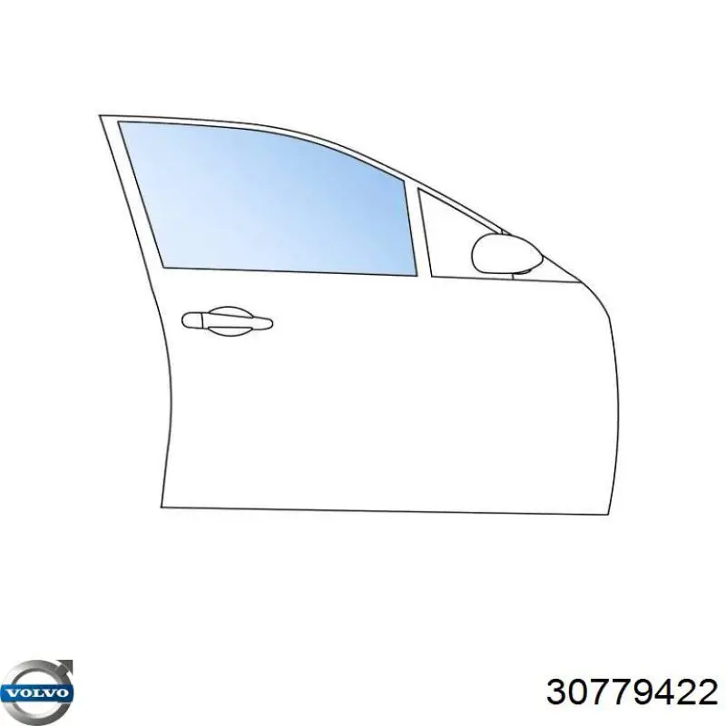 Скло передньої правої двері Volvo 30779422 ціна, від 21.09 USD