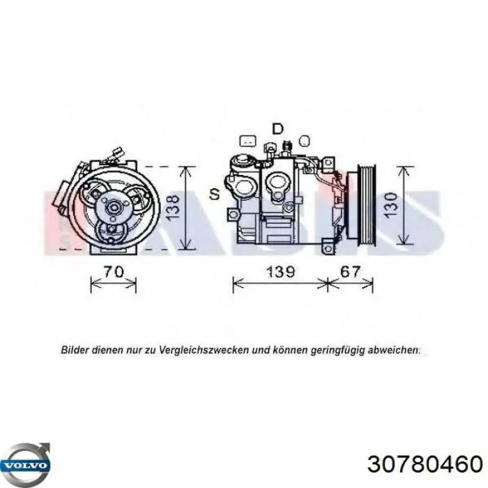 Купити 36050840 Volvo Компресор кліматичної установки