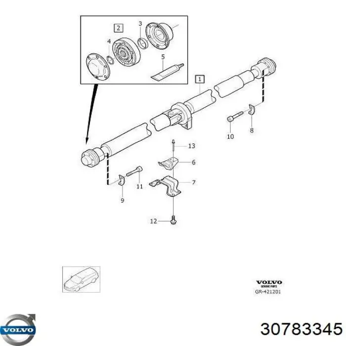 Кардан задній SCB31256270 Shafer