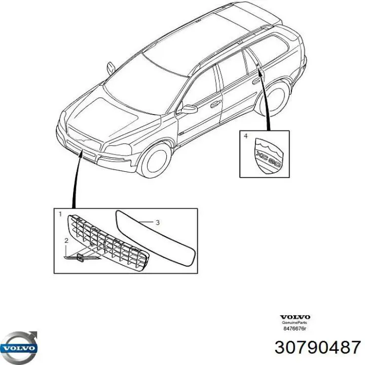  Volvo 30790487 ціна, від 94.96 USD