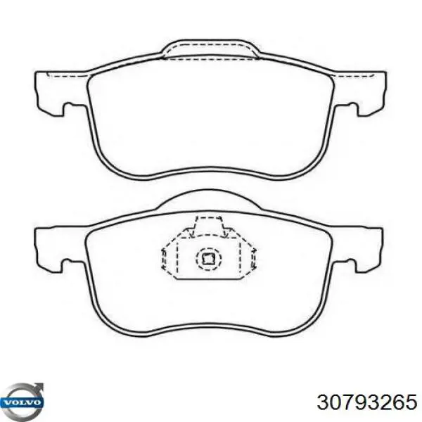 Купити 30793265 Volvo Колодки гальмівні передні, дискові