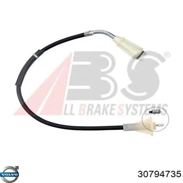 Трос стоянкового гальма задній правий Volvo 30794735 ціна, від 19.17 USD