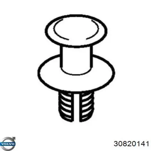 Пістон (кліп) утеплювача капота Mercedes 9914795