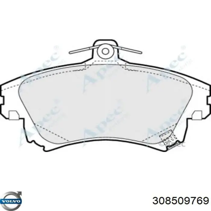 Купити 308509769 Volvo Колодки гальмівні передні, дискові