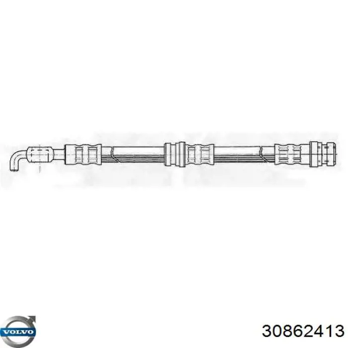 30862413 Volvo Шланг гальмівний задній