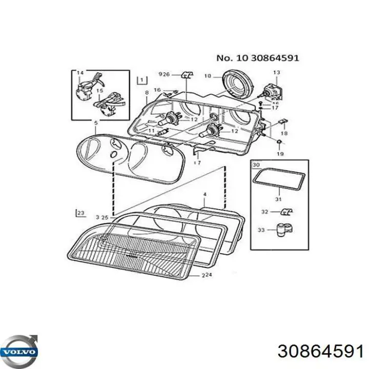  Volvo 30864591 ціна, від 28.32 USD
