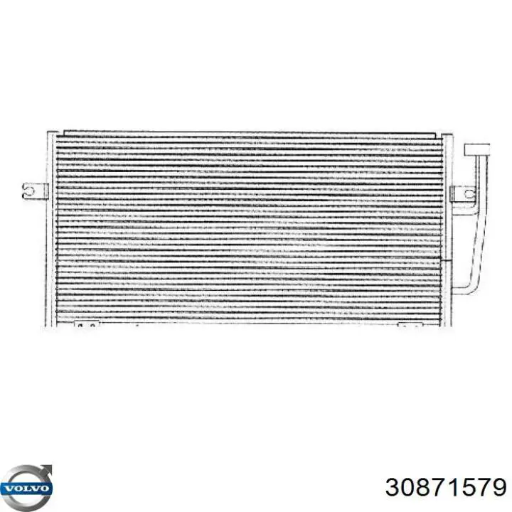 Конденсатор кондиціонера Volvo 30871579 ціна, від 72.11 USD