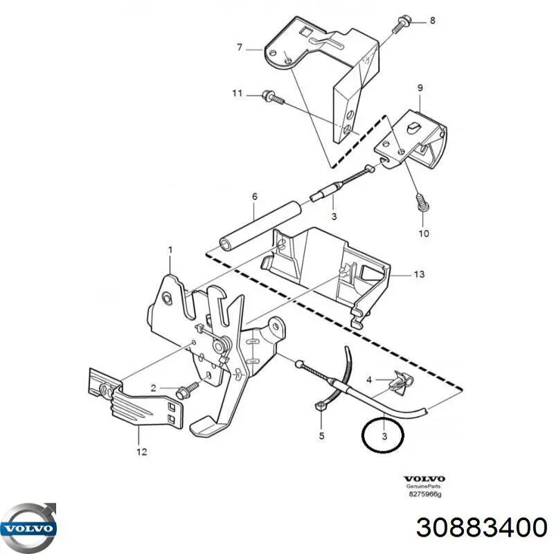 Трос відкриття капота Linex 484001 ціна, від 32.51 USD