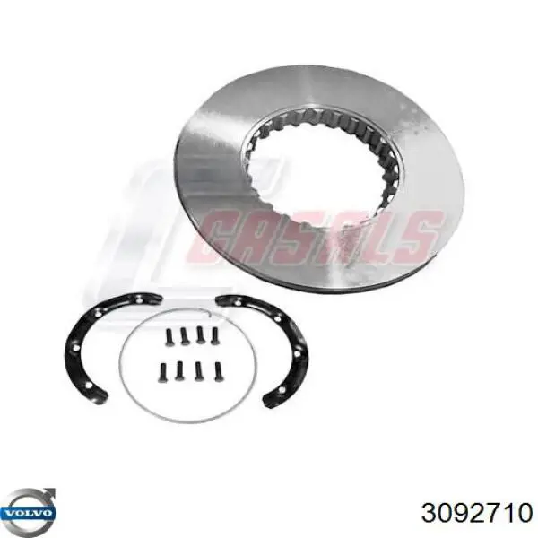 Диск переднього гальма Volvo 3092710 ціна, від 156.51 USD