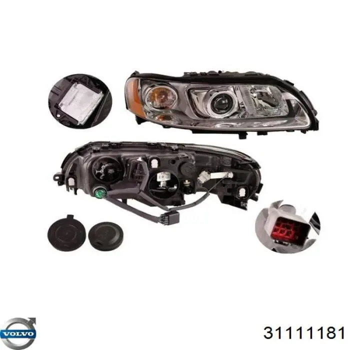 Купити 31111181 Volvo Права блок фара