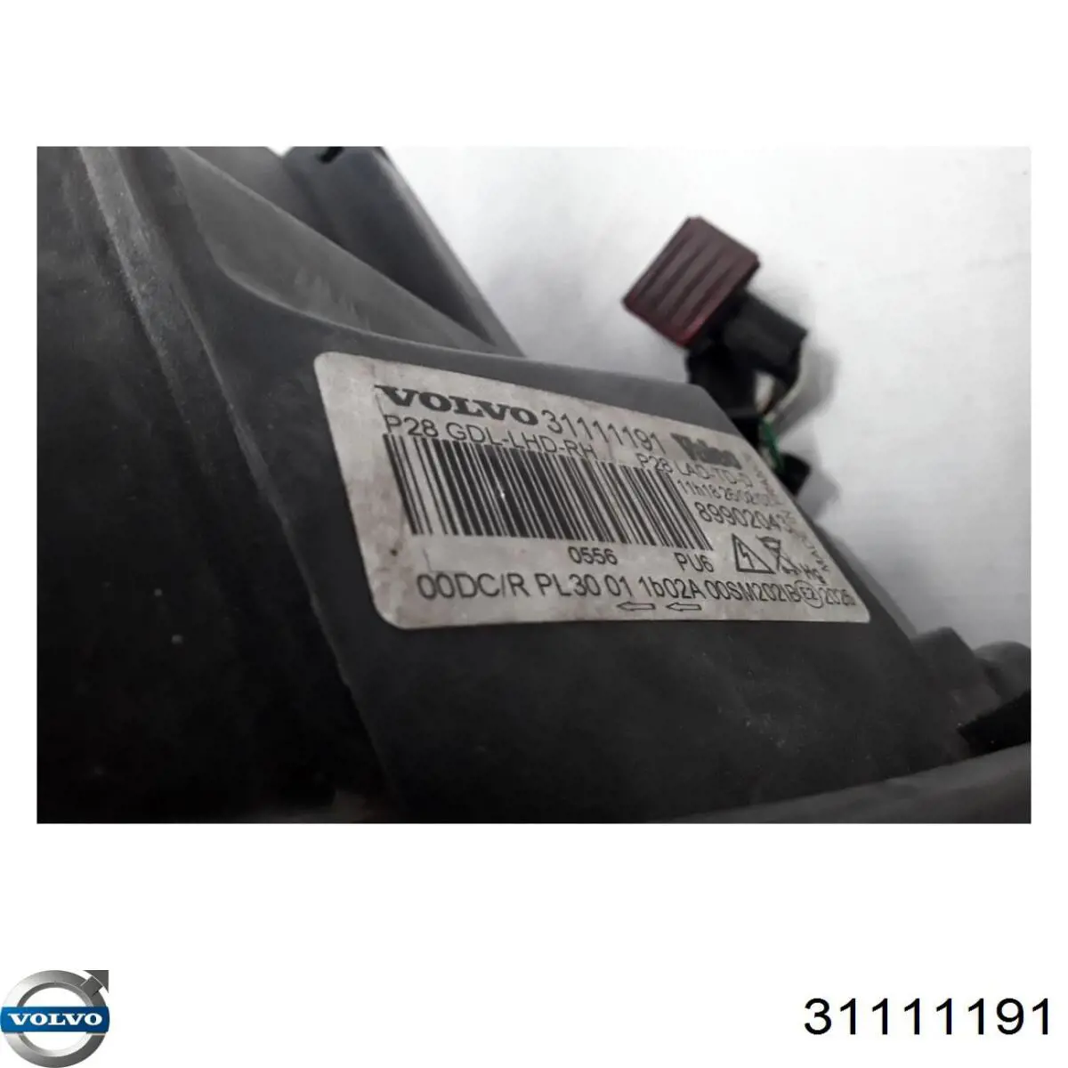 Фара права 31111191 Volvo