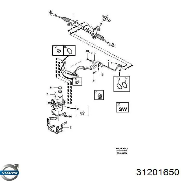 Купити 31201650 Volvo 