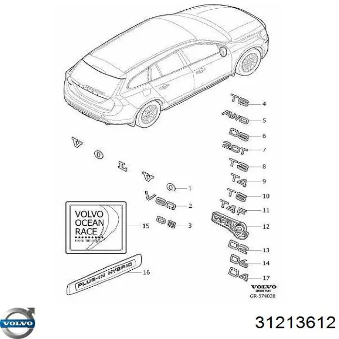  Volvo 31213612 ціна, від 25.34 USD