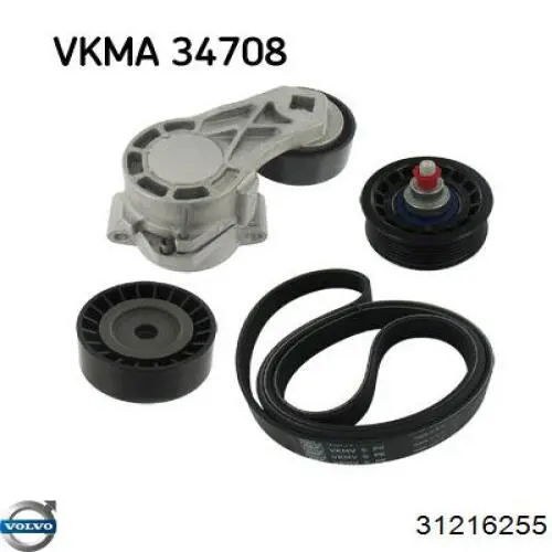 Клиновий ремінь Volvo 31216255 ціна, від 14.22 USD
